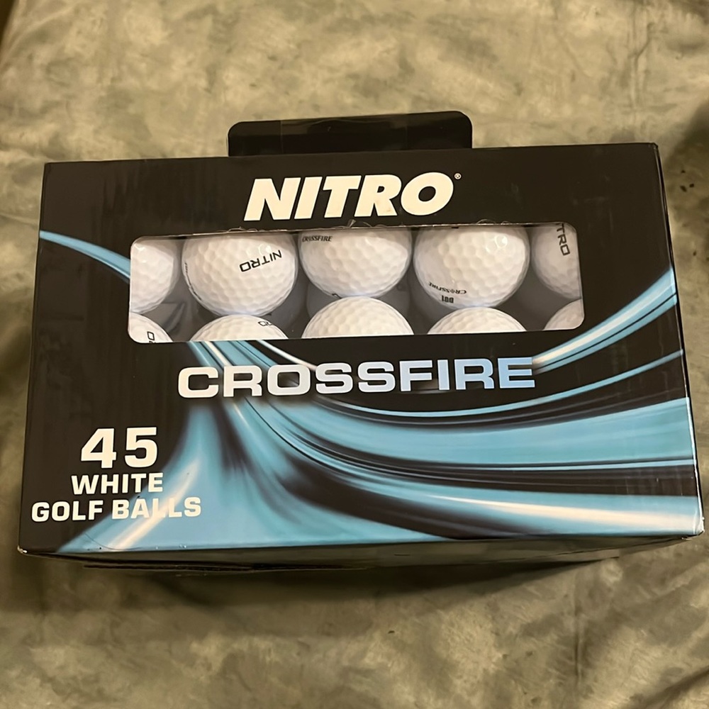 Nitro Crossfire NEW 45 White Golf Balls